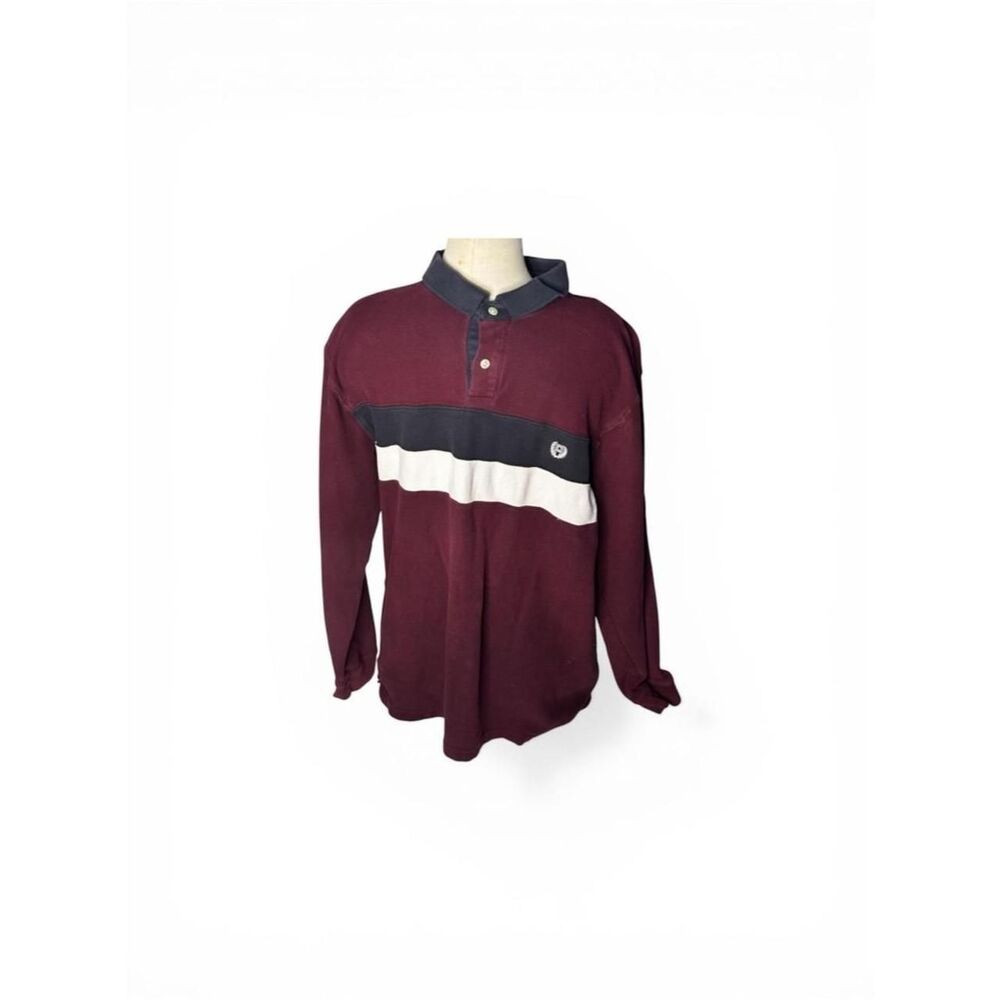 Chaps Men's Red and Blue Hoodie